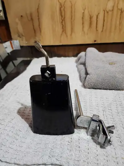 LP Black Beauty cowbell with cymbal stand mount., View more