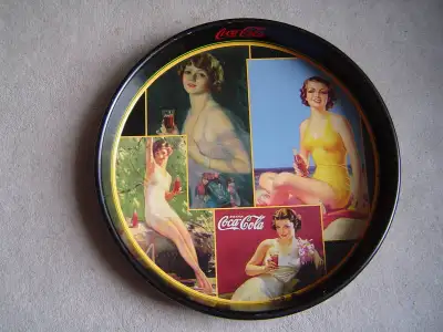 Vintage Coca-Cola Serving Tray 13 * 2.5 inches $25 FIRM Vintage Coca Cola Santa Serving Tray 13.25"...
