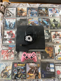 PS3 W/controller & 25 games
