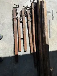Antique wood clamps 