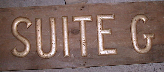 letters - antique gold with red edge letters for sale in Arts & Collectibles in Owen Sound
