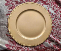 MUST GO Like new set of 21 Gold charger plates