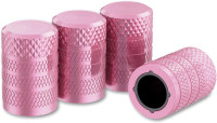 CKAuto Tire Valve Caps, Pink, 4 pcs/Pack Anodized Aluminum Pink