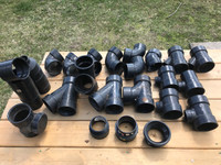 various 3" abs pipe fittings