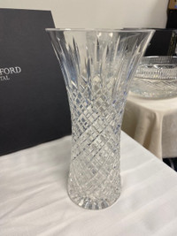 Waterford Crystal 10" Flared vase Diamond Cut