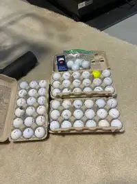 60 assorted golf balls