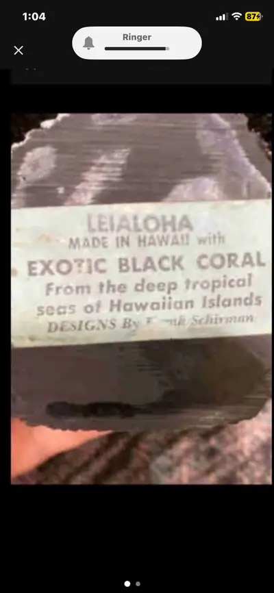 Negotiable LeiAloha Black Coral Bust, View more