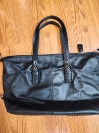 All leather Coach bag.