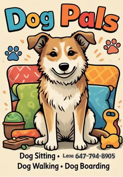 dog walker/ sitter/ dog boarding   Call Lena 647-794-8905, View more
