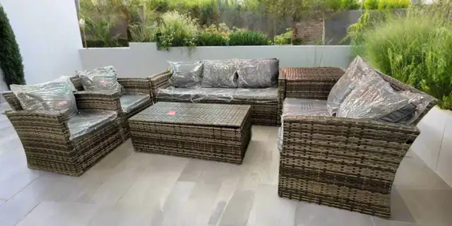 One of Most popular rattan Conversation Set w 2  storage box in Patio & Garden Furniture in Markham / York Region - Image 5
