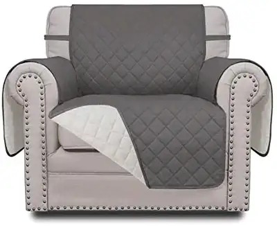 Set of 3 pieces- Quilted Slipcover- Sofa and 2 chairs- reversibl