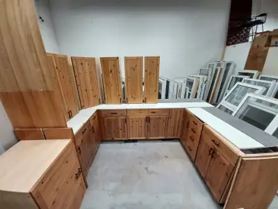 Kitchen Cabinet Set- Knotty Pine, View more
