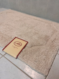 Brand New Bathroom Bath Mat Rug Beige - 100% Cotton Loop Rug