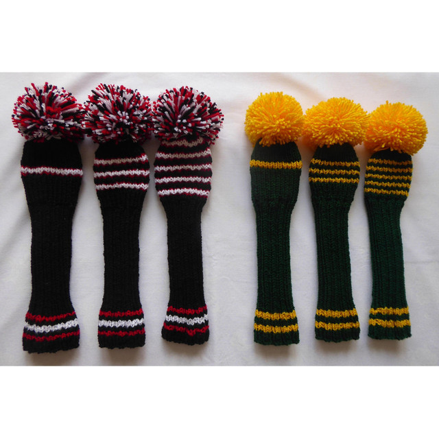 Vintage Style Hand Knit Golf Club Head Covers U Choose Colours in Golf in Hamilton