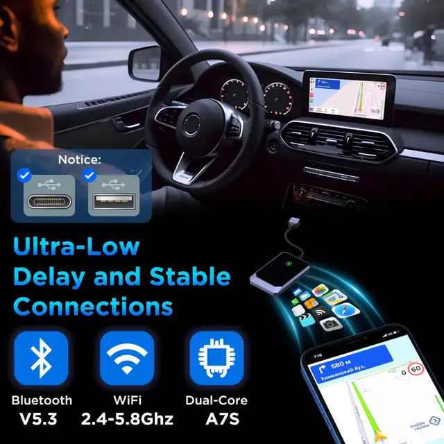Wireless Carplay Adapter, Converts Wired to Wireless  in General Electronics in Markham / York Region - Image 6