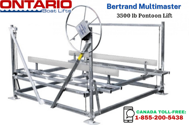 Canada Made: Bertrand Multimaster 3500 lb Pontoon Lift for 2023! in Other in Ottawa