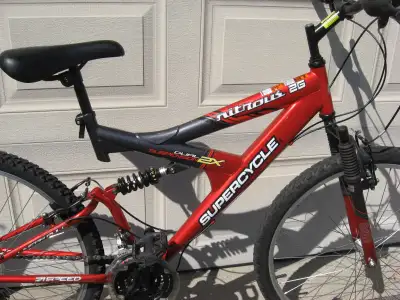 21 speed 26" Dual Suspension Supercycle Nitrous mountain bike, View more