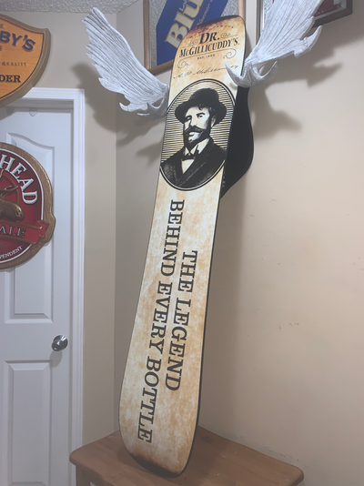 DR. MCGILLICUDDY'S  Whiskey SNOWBOARD 61" barsign Mint Condition, View more