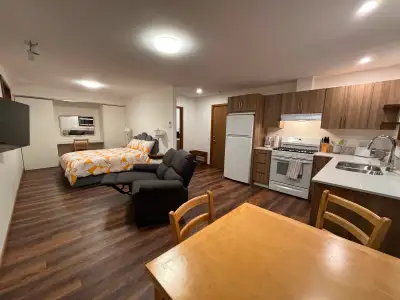 Modern Newly Renovated Top Floor STUDIO Apartment! Offering, fully furnished with bedding, towels, f...