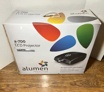 Alumen A-700 LCD Projector 3D Optimized Light Engine & Full HDMI, View more
