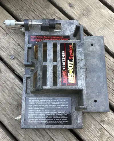 Craftsman , rotor, biskit joiner and guide, View more