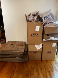 30+ moving boxes and packing materials 