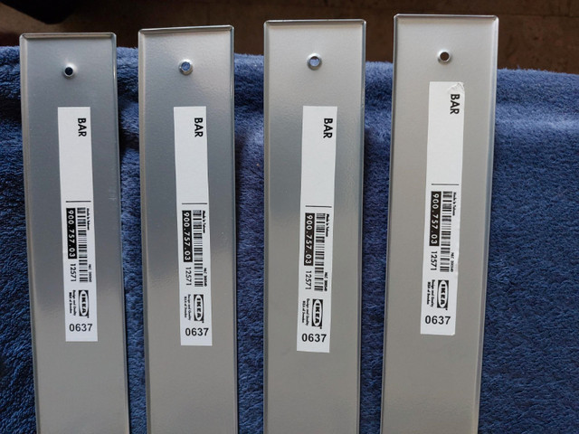 IKEA Magnetic Wall Mounted Metal Bar Strips - 4 in Home Décor & Accents in Calgary - Image 3