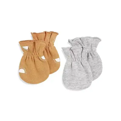 NEW - PETIT LEM, Baby's 2-Pack Cotton Mitts, 0 Size, View more