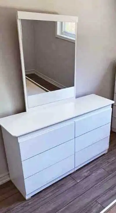 Storage Savior! White 6-Drawer Dresser w/ Mirror - Huge Capacity, View more