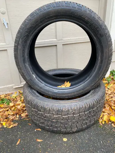 4 285/45/22 Hercules winter tires for sale. Not on rims, no issues, motivated seller. Driven approx...