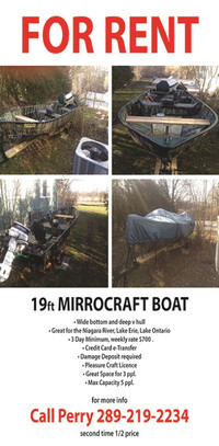 boat rental for Ontario