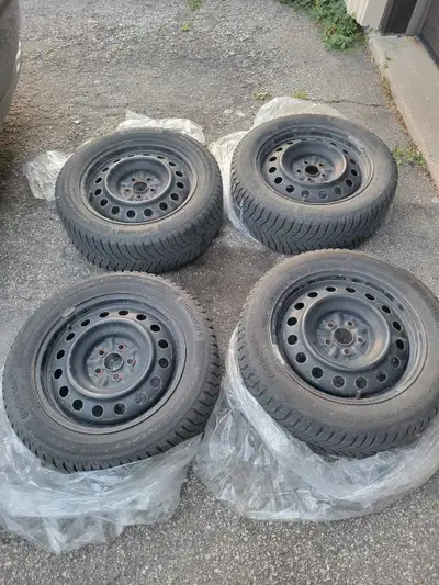 Amazing condition toyota corolla, Subaru, BrZ, G86 etc winter tires. CONTINENTAL Brand. Size 205 55...