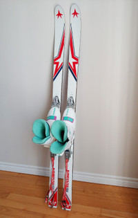 Vintage Kneissl Ladies Skis 160 cm, Salomon Rear Entry Boots