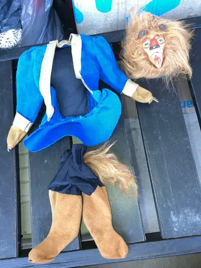 Vintage Disney Beauty and the Beast Beast Plush Doll Parts, View more