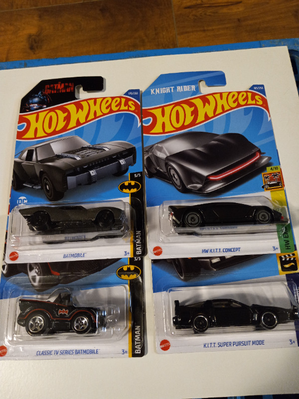 Hot Wheels Batman,K.I.T.T. Brand New in Package lot of 4 in Toys & Games in Trenton