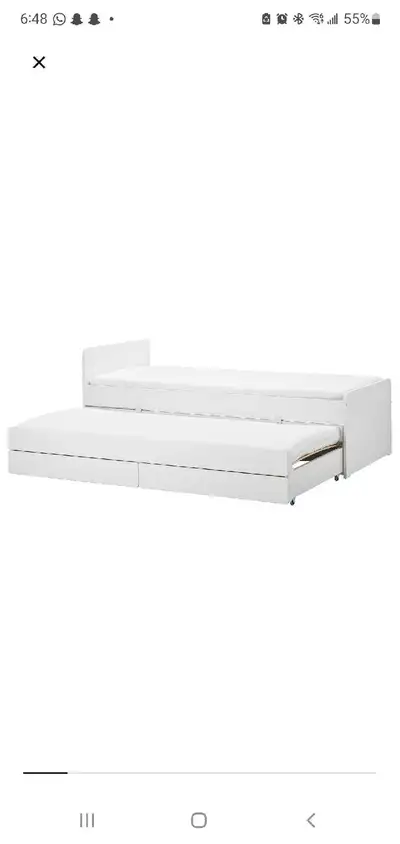 Ikea slakt beds with mattreses , View more