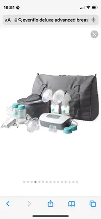 Evenflo Deluxe Advanced Electric Double Breast Pump *BRAND NEW*
