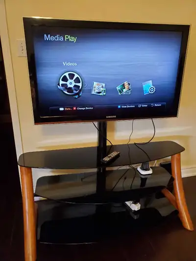 40" TV and TV stand, View more