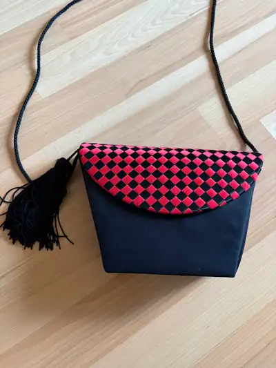 Black and Red Satin Evening Purse $5 firm, View more