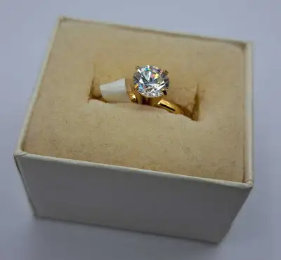 Artificial diamond ring, View more