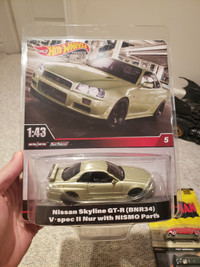 1/43 Hot wheels Premium Nissan Skyline GTR R34 V-Spec NISMO