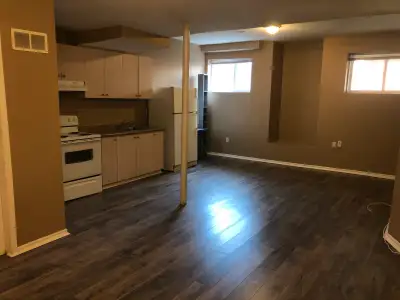One bedroom basement apartment for rent