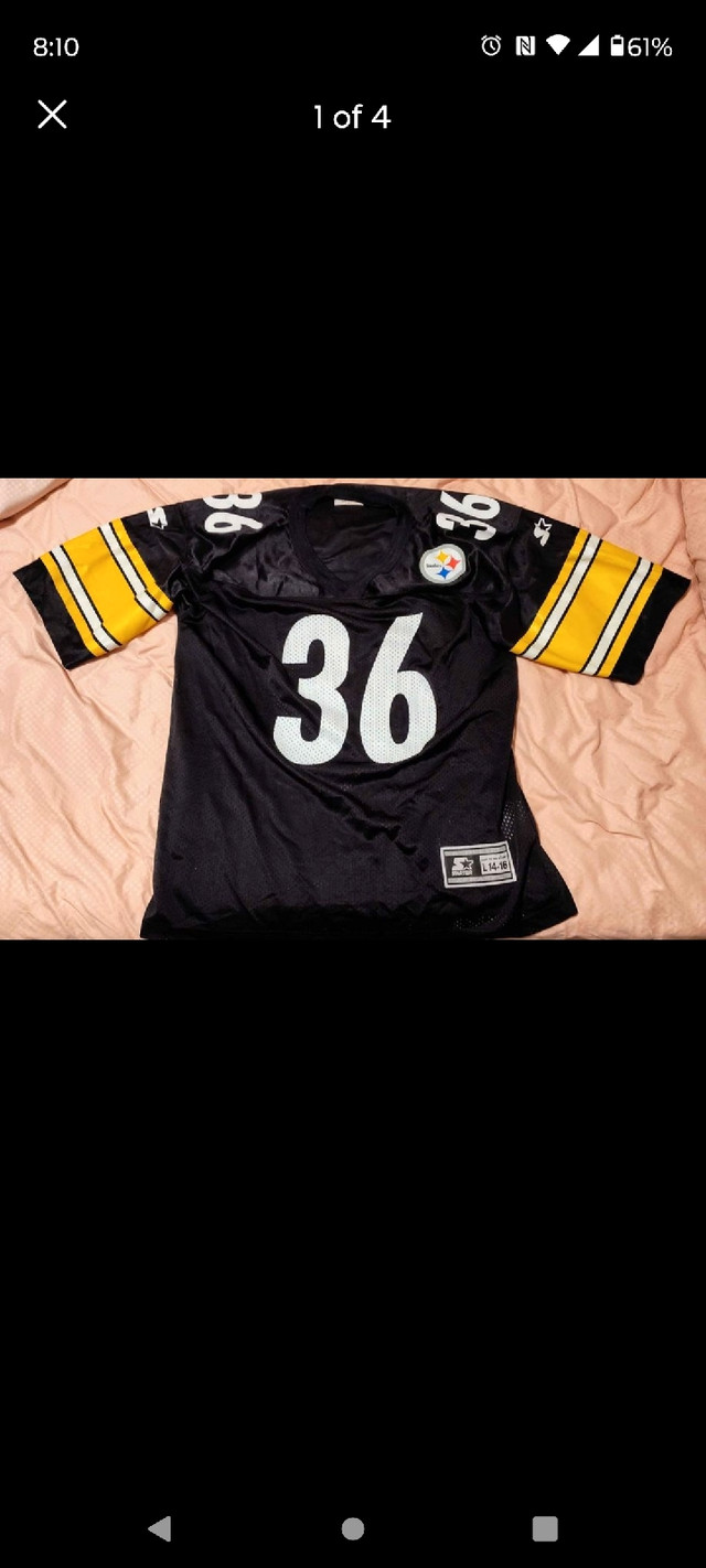 Like new Starter Pittsburgh Steelers Jerome Bettis jersey in Football in Hamilton