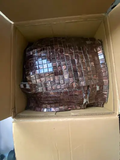 Brown backsplash never use in box weighs approximately 75 lbs, View more