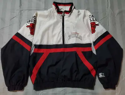 VTG  90'S bulls starter pullover Youth XL, View more