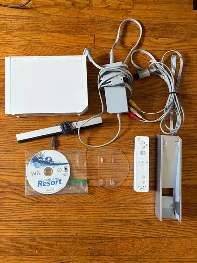 Nintendo Wii console w/ Wii sports resort game lot $60, View more