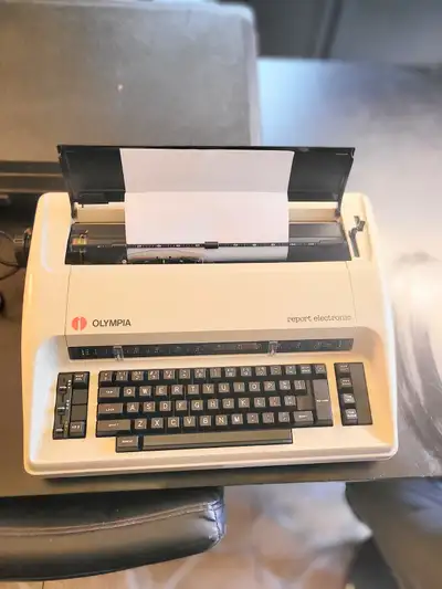 Vintage Olympia Report Electric Portable Typewriter, View more