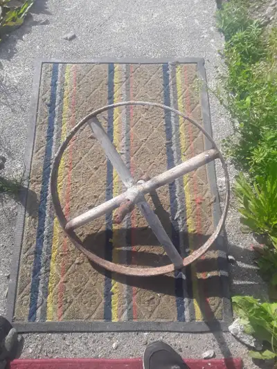 Antique wheelbarrow wheels are available in various styles and materials, primarily wood and metal,...