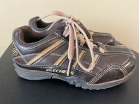 Boys Brown Skechers Shoes Size 10.5