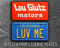 National Lampoon’s Vacation  Lou Glutz + LUV ME License Plate